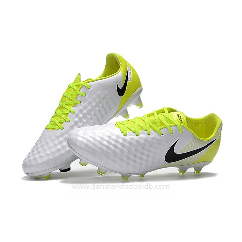Nike Magista Opus Ii FG Fodboldstøvler Herre – Hvid Guld Sort